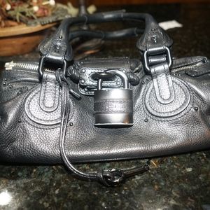 Chloe Paddington Black Leather Satchel